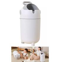 Lixeira Magica Anti Odor Mau Cheiro Fralda Bacteria 10 Litros Higienica Quarto Banheiro Cozinha Casa