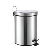 Lixeira Mak Inox Aço Inox 20 Litros Com Pedal e Balde Ø30x44cm Lixeira Mak Inox Aço Inox 20 Litros Com Pedal e Balde Ø30x44cm