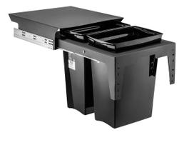 Lixeira Master Deslizante Dupla 30L Ecológica - Schmitt