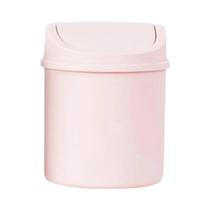 Lixeira Mini De Mesa, Pequena Lixeira Tubular Com Tampa Para Quarto, Casa, Mesa, Armazenamento De