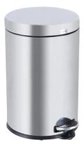 Lixeira Multiuso Aço Inox 12l Pedal Balde 43x27x27cm Brinox