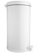 Lixeira Multiuso Com Pedal Cozinha 15L Branca Com Recip. Interno Plástico