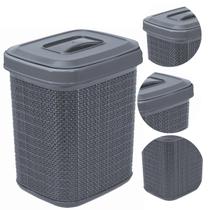 Lixeira Multiuso Juta Com Tampa P/ Cozinha Escritório 4,5 Lt Lixeira Multiuso Juta Com Tampa P/ Cozinha Escritório 4,5 Lt
