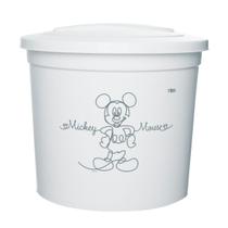 Lixeira Organizadora Mickey 3,5 L Com Tampa 19x16Cm Branca Lixeira Organizadora Mickey 3,5 L Com Tampa 19x16Cm Branca