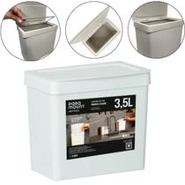 Lixeira P/ Pia Cozinha Fly 3,5 Litros Branca 22X13,5X19,5 CM Lixeira P/ Pia Cozinha Fly 3,5 Litros Branca 22X13,5X19,5 CM