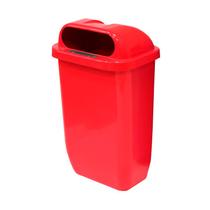 Lixeira Papeleira Suporte Poste Ou Parede 50 Litros Coleta Seletiva Reciclagem Parque Condomínio Escola Estacionamento