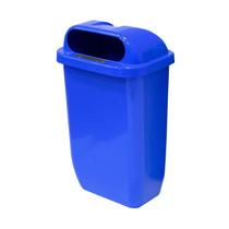 Lixeira Papeleira Suporte Poste Ou Parede 50 Litros Coleta Seletiva Reciclagem Parque Condomínio Escola Estacionamento - Belosch