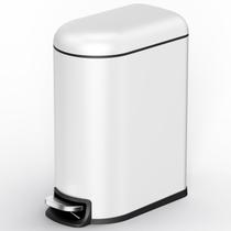 Lixeira para banheiro CEROELDA 5 L em aço inox com tampa e pedal