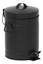 Lixeira Para Banheiro Com Pedal 3L Preta - Sensea