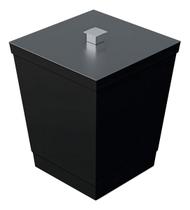 Lixeira Para Banheiro Cozinha Linha Black Premium Cesto 6,5l