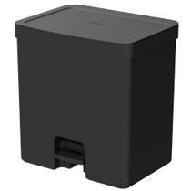 Lixeira para Banheiro e Cozinha com Pedal Trium Preta 20L - Ou