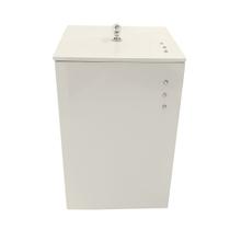 Lixeira para Banheiro Mdf Quadrada C/ Strass 8litros Biscuit