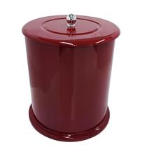 Lixeira para Banheiro MDF Redonda 6 Litros Vermelho Ferrari Lixeira para Banheiro MDF Redonda 6 Litros Vermelho Ferrari
