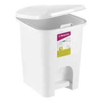 Lixeira para Banheiro Plástico Branco 6L Pedal Primafer