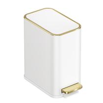Lixeira para Banheiro TIPGO 5L com Pedal e Fechamento Suave Branca