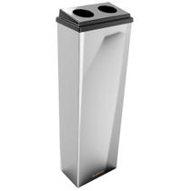 Lixeira Para Copos Descartáveis Inox Duplos Cafe 50ml Lixeira Para Copos Descartáveis Inox Duplos Cafe 50ml