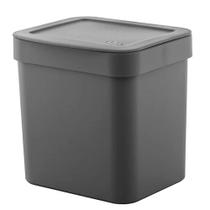Lixeira para Cozinha e Banheiro 2,5L Trium Chumbo - Ou Lixeira para Cozinha e Banheiro 2,5L Trium Chumbo - Ou