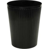 Lixeira para Escritorio Canelado Preto 9,3L 23X29CM Lixeira para Escritorio Canelado Preto 9,3L 23X29CM