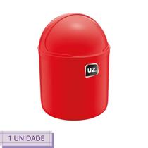 Lixeira Para Escritório Premium C Tampa 4 L Vermelho UZ