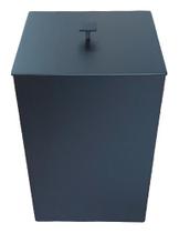 Lixeira Para Lavabo Preto Fosco 7 Lt Em Poliestireno Lixeira Para Lavabo Preto Fosco 7 Lt Em Poliestireno