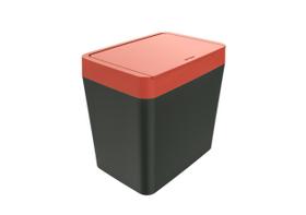 Lixeira Para Pia 5L Smart Branca Com Tampa Vermelha Crippa Lixeira Para Pia 5L Smart Branca Com Tampa Vermelha Crippa