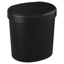 Lixeira para Pia Basic Coza 2,5 Litros Preta