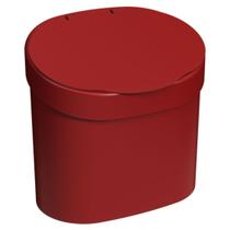 Lixeira para Pia Basic Coza 4 Litros Vermelha