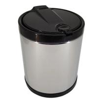 Lixeira Para Pia com Tampa Clicar 2,5L - Preto - 3506 - Viel Lixeira Para Pia com Tampa Clicar 2,5L - Preto - 3506 - Viel