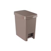 Lixeira pedal 15l marrom single coza