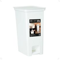 Lixeira Pedal 20 Litros 32 X23 X44,5 Cm Fly Branco 4398