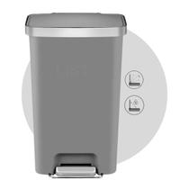 Lixeira Pedal 45 Litros Lixeira De Plastico Com Rodinha