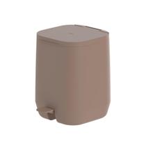 Lixeira Pedal 6l Aura Cesto De Lixo Cozinha Banheiro Luxo Ou
