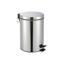 Lixeira Pedal Aço Inox 12 Litros Cesto Lixo Lata - Clink