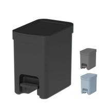Lixeira Pedal C/ Tampa 6 Litros Cesto de Lixo Banheiro Cozinha Trium Ou