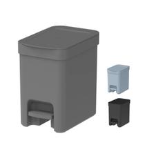 Lixeira Pedal C/ Tampa 6 Litros Cesto de Lixo Banheiro Cozinha Trium Ou