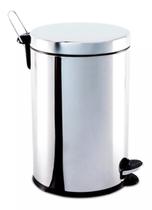 Lixeira Pedal com Tampa Inox e Balde Interno Removivel De Plástico Para Banheiro,Cozinha, Escritório