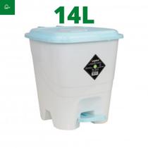 Lixeira Pedal de 14 Litros Branca Inplast