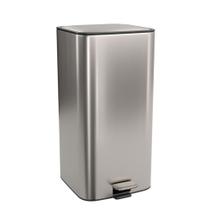 Lixeira Pedal Deca Suprema Quadrada Inox 28 Litros