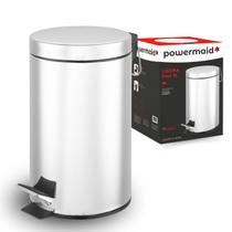 Lixeira Pedal Inox Cesto Removível Cozinha Banheiro 3L