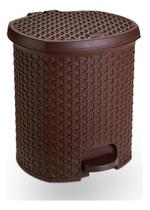 Lixeira Pedal Rattan 15 L Cozinha Banheiro Escritorio Café Lixeira Pedal Rattan 15 L Cozinha Banheiro Escritorio Café