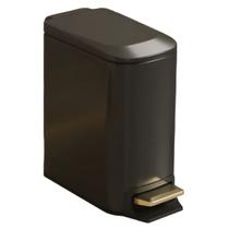 Lixeira Pedal Retangular Aço Inox Fechamento Suave 6l Lixeira Pedal Retangular Aço Inox Fechamento Suave 6l