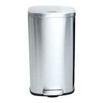 Lixeira Pedal Top Clean Inox 30 Litros com Balde Interno
