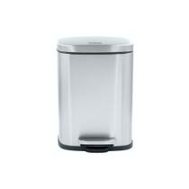 Lixeira Pedal Top Clean Inox 6 Litros com Balde Interno