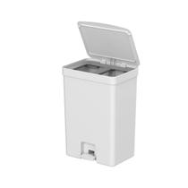 Lixeira Pedal trium 15 + 15 Litros com aro divisor Cozinha