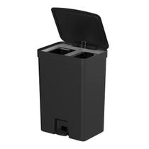 Lixeira Pedal trium 15 + 15 Litros com aro divisor Cozinha Lixeira Pedal trium 15 + 15 Litros com aro divisor Cozinha