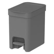 Lixeira Pedal Trium 6L Cesto De Lixo Com Tampa lavabo Cozinha Pia Banheiro OU Com Anel Oculta Saco - Lixeira Pedal Trium 6L Cesto De Lixo Com Tampa lavabo Cozinha Pia Banheiro OU Com Anel Oculta Saco -