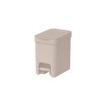 Lixeira Pedal Trium 6lts Fechado Martiplast Ou - Bege