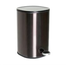 Lixeira Pia Banheiro Redonda Com Pedal E Balde Plástico 5L