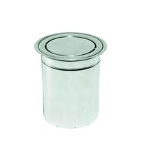 Lixeira Pia Cozinha Embutir Giratória Granito Inox 6 Litros