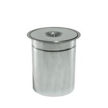 Lixeira Pia Cozinha Embutir Granito Em Inox 5 Litros